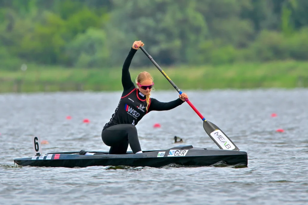 Canadier-Einer des KC Potsdam auf dem Wasser bei der Großen Brandenburger Regatta 2026
