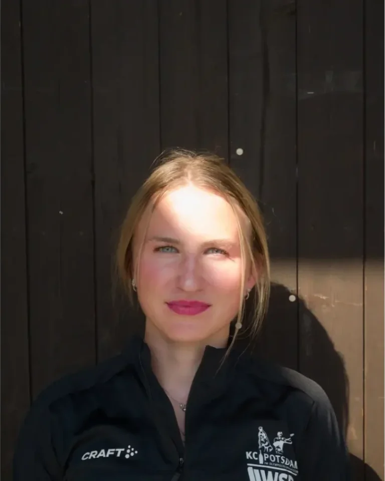 Carlotta Loske vom Kanu Club Potsdam, Porträt bei der WM-Vorbereitung in München 2026